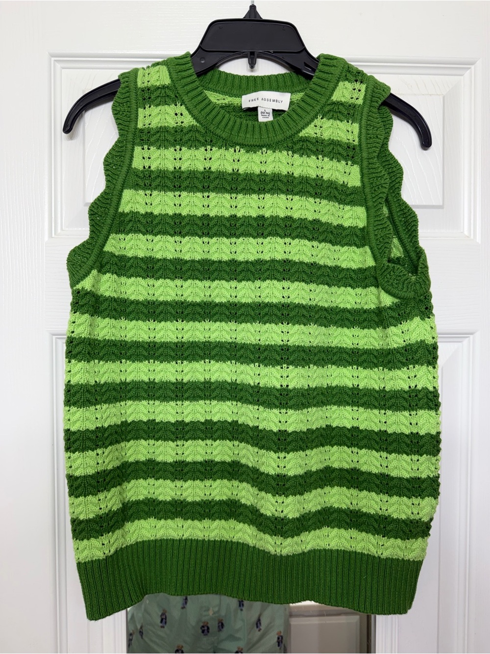 Free Assembly Women's Crochet Cotton Racerback Tank Top